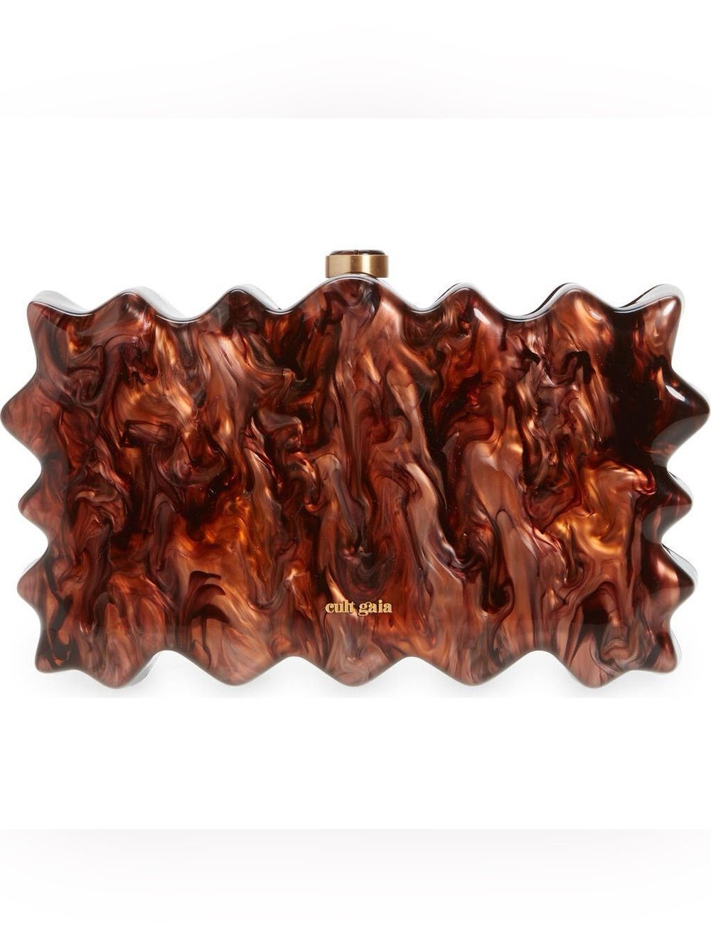 NEW Cult Gaia Paloma clutch in bronze - Picture 3 of 10